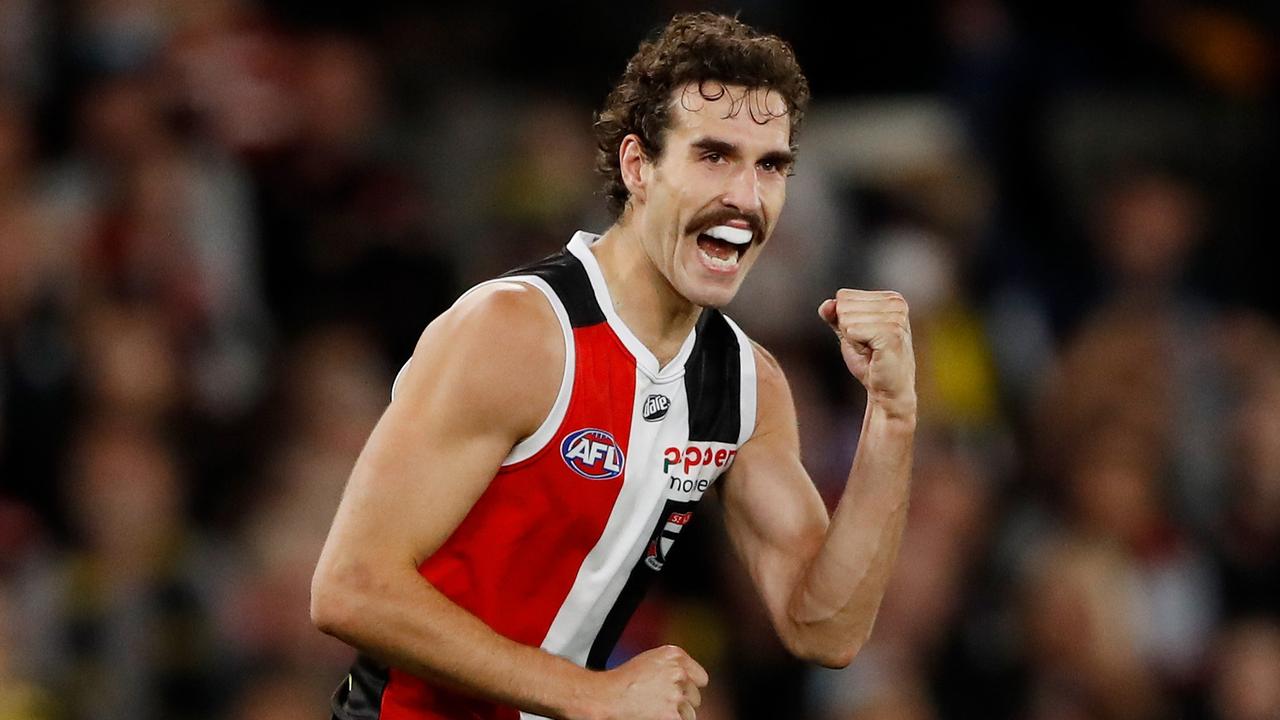 Max King took seven marks and kicked four goals in a dominant final quarter. Picture: Dylan Burns/AFL Photos via Getty Images