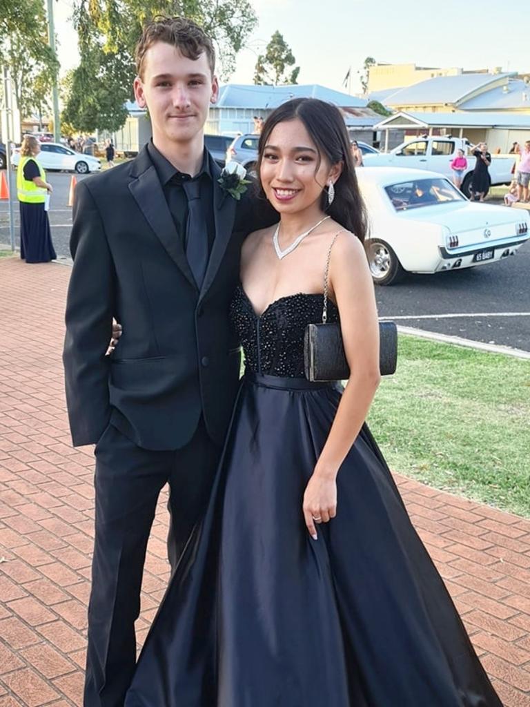 William Stevens and Joanna Ganata. Oakey State High School formal. Photo Sean Federoff