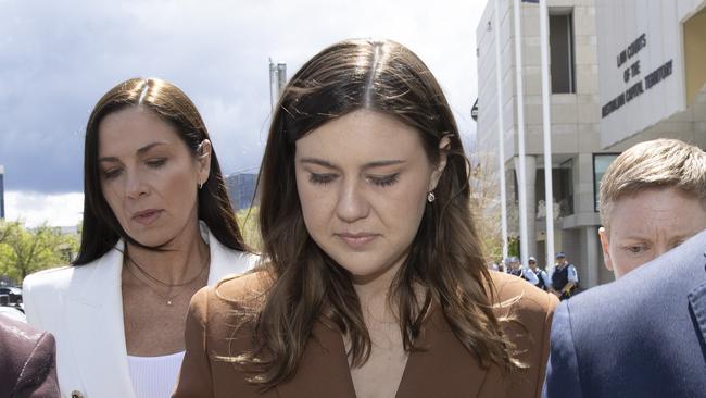 Bruce Lehrmann was charged with the alleged sexual assault of Brittany Higgins in Parliament House, but the charge was dropped after a trial against him was aborted last year. Picture: NCA NewsWire / Gary Ramage