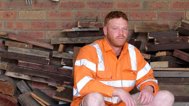 Jake Bates-Gilby found work in the civil construction industry once he was released from prison. Picture: Mark Wilson