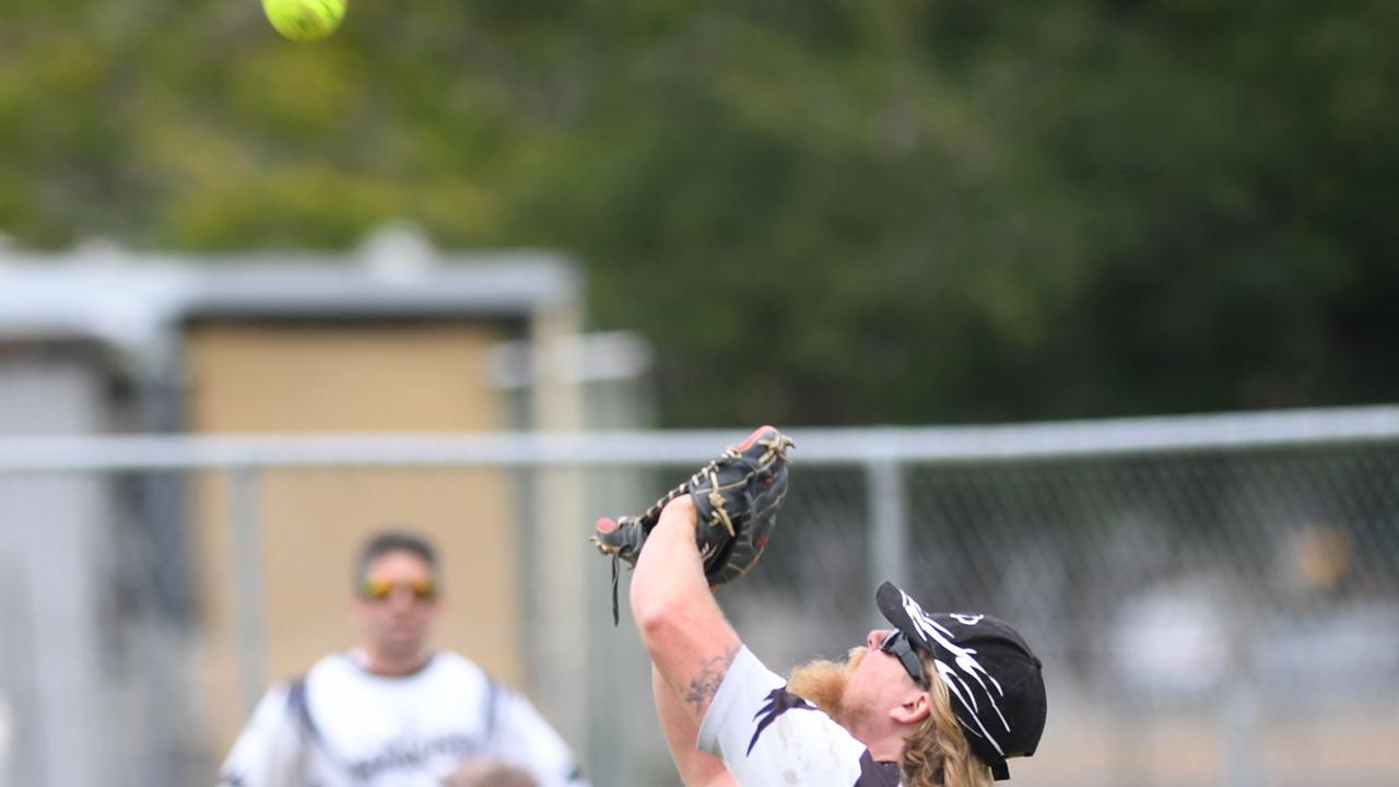 SOFTBALL Open Men's grand final: Bluebirds Blackhawks' Shaun Cox