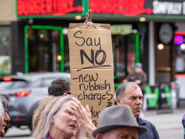 The bin tax slugs households up to $115 annually. Picture: Jason Edwards