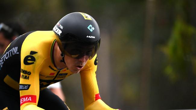 Aussie Rohan Dennis battled tough conditions. (Photo by Tim de Waele/Getty Images)