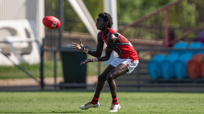 Thaddeus Puautjimi had a strong showing against Waratah. Picture: Pema Tamang Pakhrin