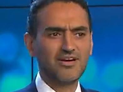 Waleed faced major teasing on The Project on Tuesday evening. Picture from Channel 10.