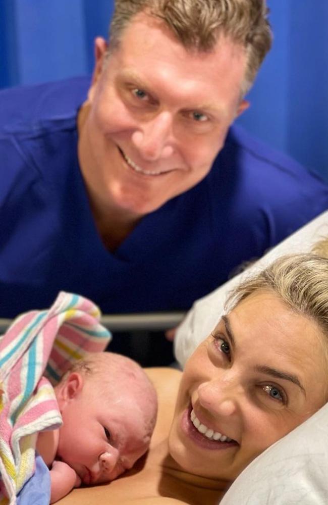 Red Wiggle Simon Pryce welcomes his first child. Picture: Instagram