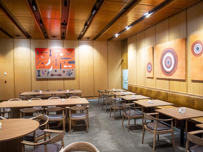 The interior of NSW Parliament freshly renovated cafe. Picture: Jeremy Piper