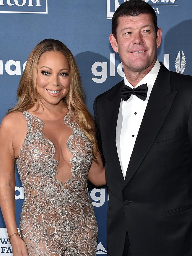 Mariah Carey and James Packer at a gala event in New York,  May 2016. Picture: Dimitrios Kambouris/Getty Images for GLAAD