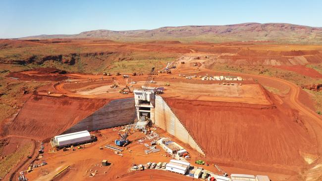 The new primary crusher at the $US2.6bln Gudai Darri mine.