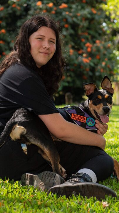 How a rescue dog became a Darwin student’s life support