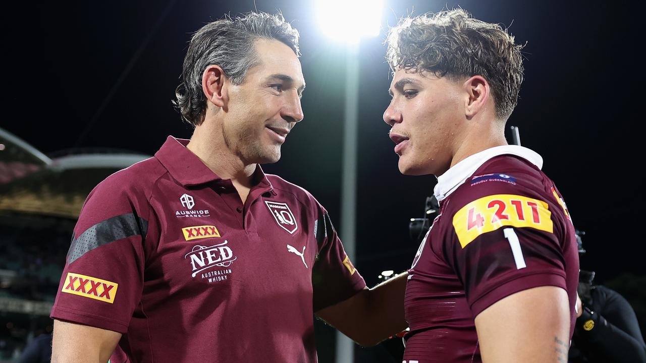 Reece Walsh gives a smile during a Brisbane Broncos NRL training