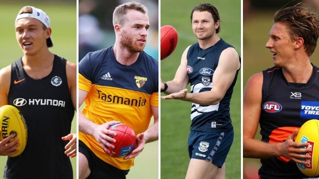 Patrick Cripps, Tom Mitchell, Patrick Dangerfield and Lachie Whitfield are among the most expensive players at their positions in SuperCoach.