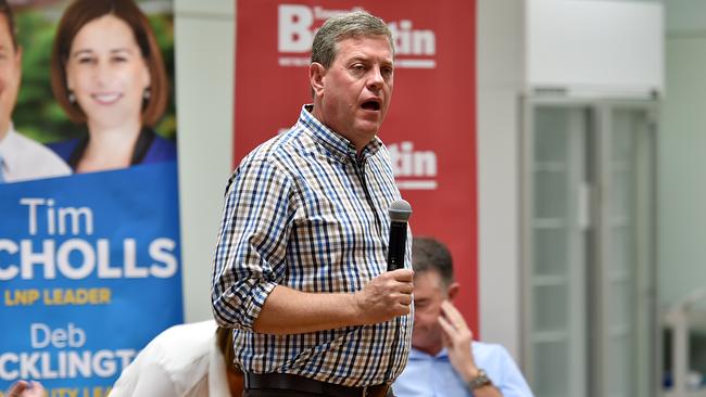 Tim Nicholls in Townsville Wednesday night.