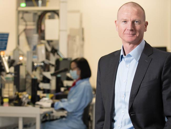 17-08-17 - Cochlear CEO Dig Howitt at Cochlear facility in Macquarie Park. This is his first first annual results since taking the top job. Ryan Osland/ The Australian.