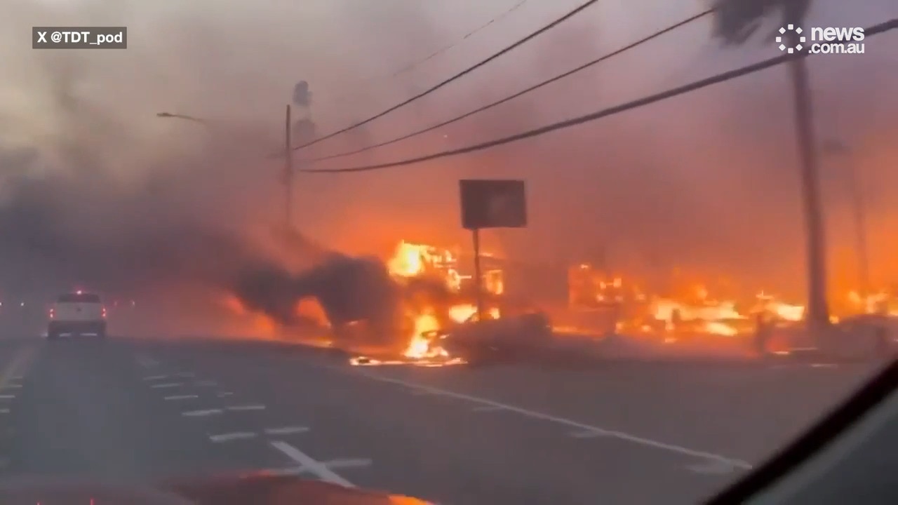 Devastating footage of new LA fire