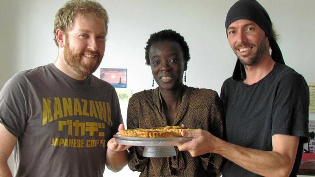 Family Centre&#39;s Jack O&#39;Leary and 3 Sea cafe&#39;s Sandrine Mendy and Damien Pigot back in 2016. Picture: Alina Rylko