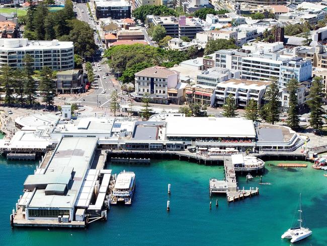 The current Manly Wharf 3 (right) was set to be replaced by a new wharf as part of the $25m proposal. Picture: Supplied