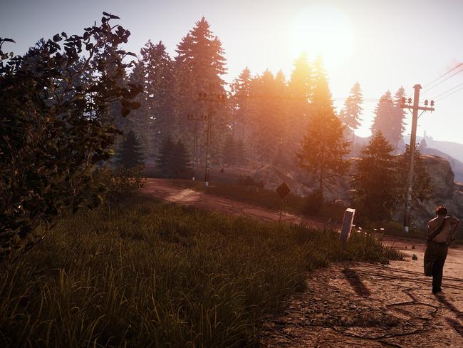 Rust — the video game that Bryer Schmegelsky played, eerily looks like the wilderness where they are currently on the run. Picture: Supplied