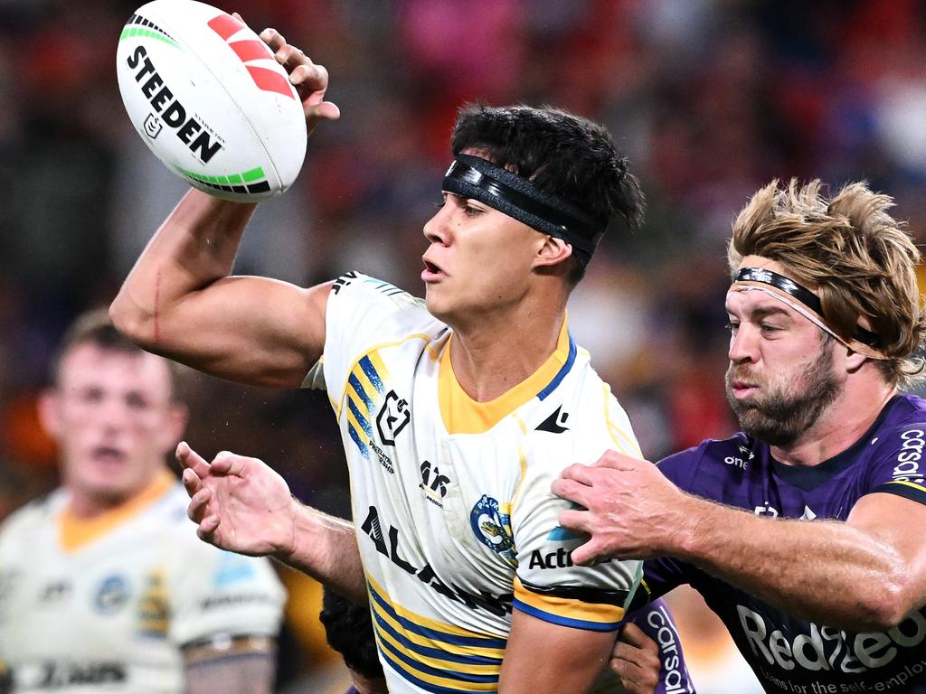 Off-contract Eels rookie Blaize Talagi. Picture: Bradley Kanaris/Getty Images