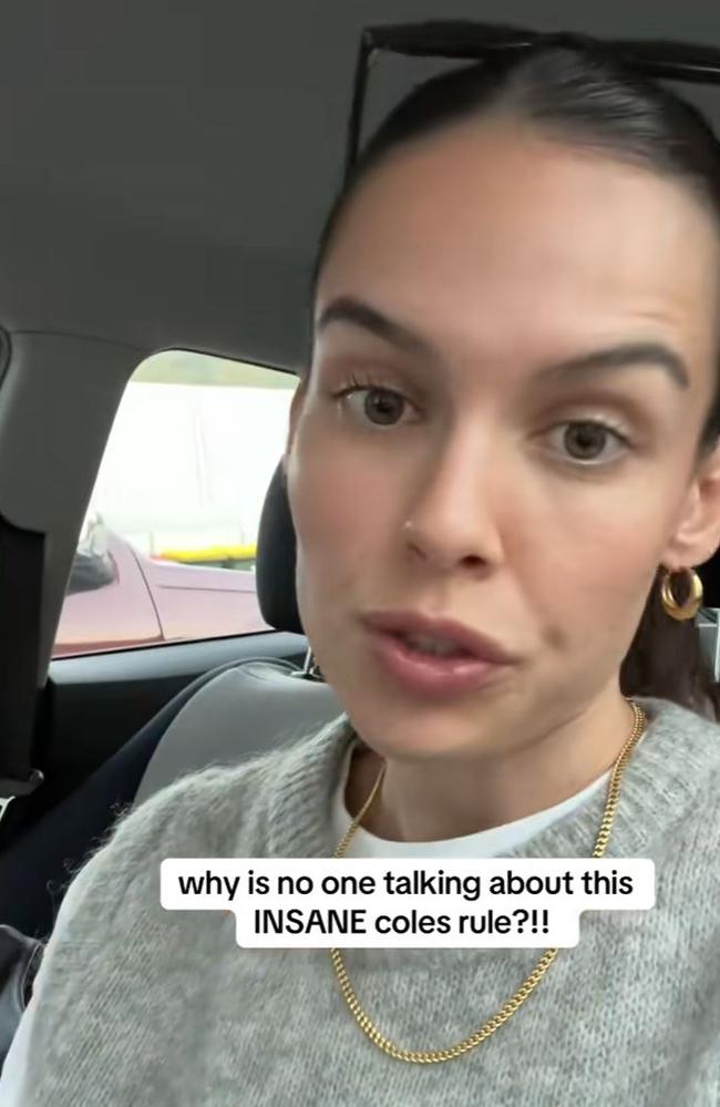 A woman has shared a little-known Coles policy that allowed her to get a product for free. Picture: TikTok/HanaAnderson