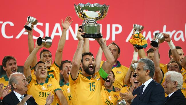 Australia has been near unbeatable on home soil, including its winning run at the 2015 Asian Cup. Picture: Getty Images