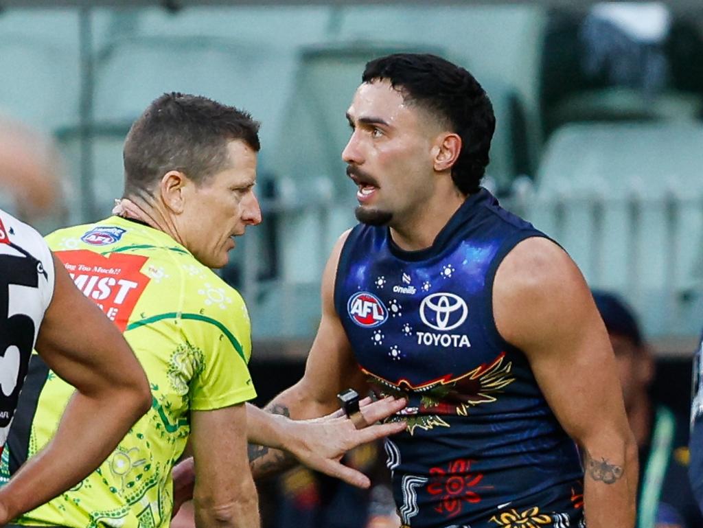 Rankine was penalised late. (Photo by Dylan Burns/AFL Photos via Getty Images)