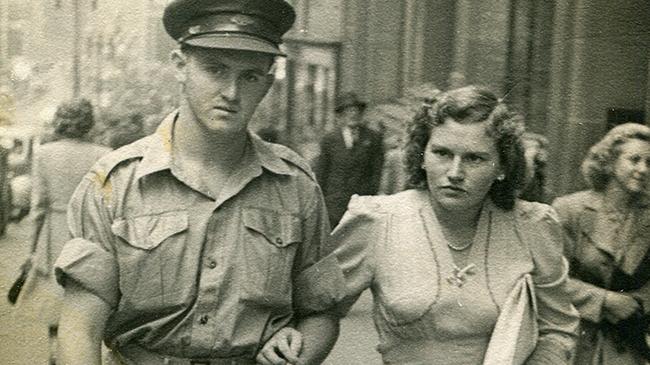 Dudley and Joan Doherty during their courting days in Sydney.