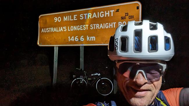 South Australian cyclist Chris Barker was hit and killed by a vehicle while riding the Nullabor on March 21. Picture: Facebook