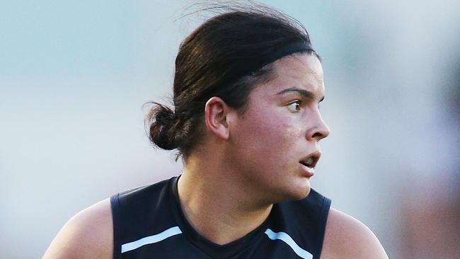 Carlton’s Madison Prespakis says playing in the AFLW grand final ticks off an item on her bucket list. Picture: Getty Images