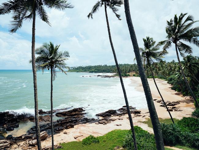 View of the beach at Anantara Peace Haven Tangalle, Sri Lanka. For T+I