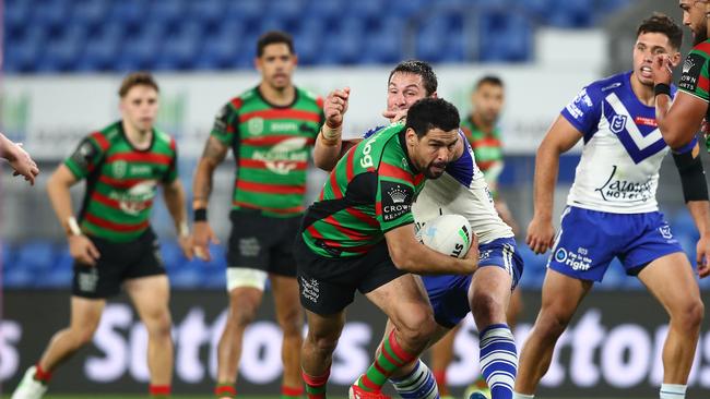 Cody Walker in action against the Canterbury Bulldogs during their Round 18 clash on the Gold Coast, Australia. (Photo by Chris Hyde/Getty Images)