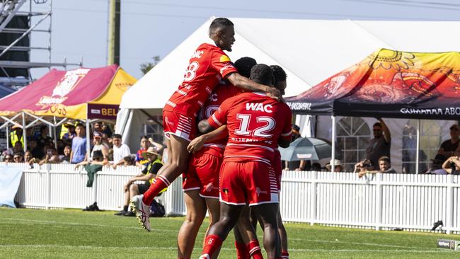 Men's Koori Knockout grand final, Walgett Aboriginal Connection vs Wiradjuri Aboriginal Rivers. Picture: Andrea Francolini