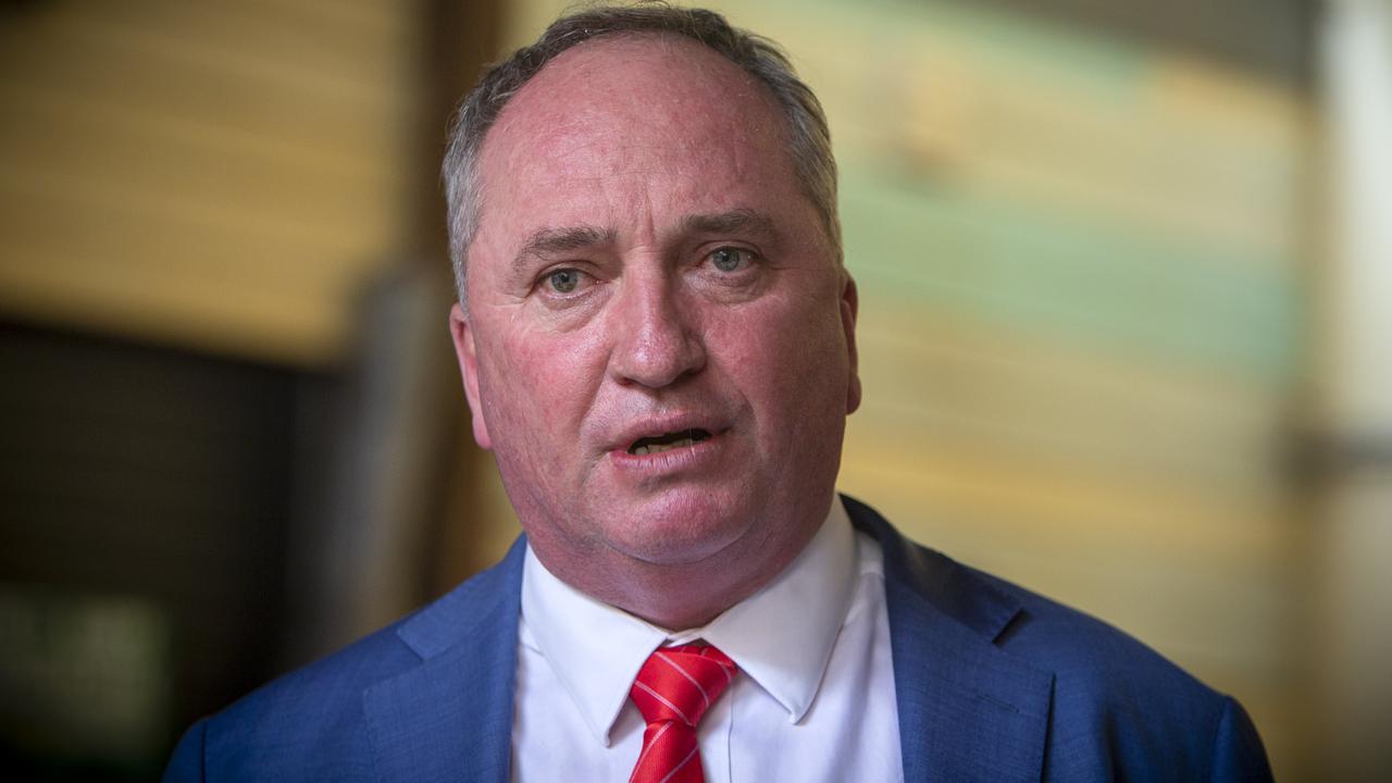 Barnaby Joyce claimed that the government was unable to prepare for the “one-in-3500-year” event. Picture: Emma Brasier