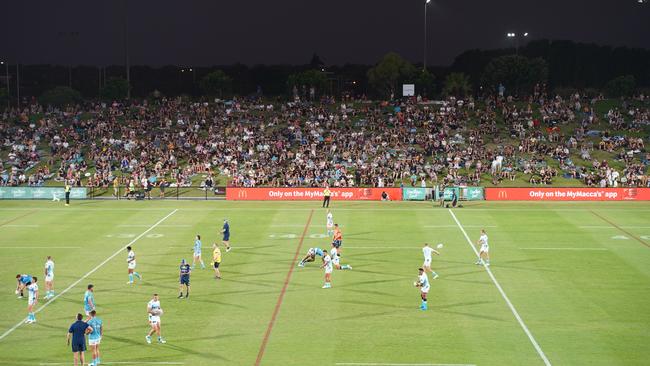 Main game: Gold Coast Titans vs Brisbane Broncos at Sunshine Coast Stadium on Sunday, February 12, 2023. Picture: Katrina Lezaic