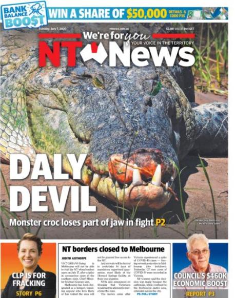 July 7, 2020 ... Demonic Kakadu Croc from Hell loses part of its jaw in fight with other monster saltie