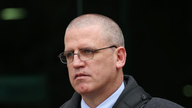 Detective Senior Constable Stephen Eppingstall returned to the witness box for his fifth day of giving evidence. Picture: NewsWire/ David Crosling