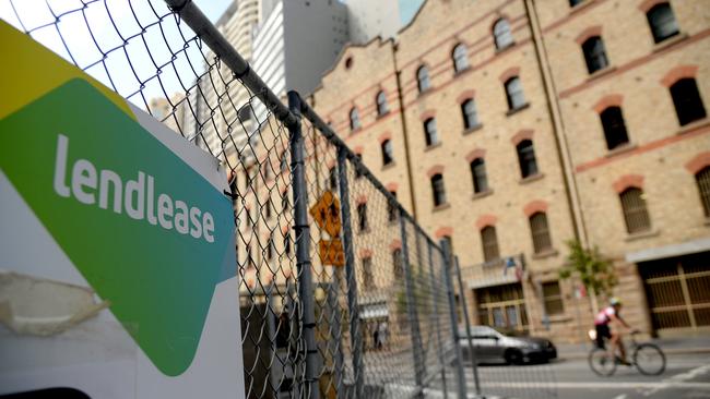 The Lendlease share price has fallen more than 30 per cent in the past year to $5.41, with the company’s market value at $3.7bn. Picture: AAP