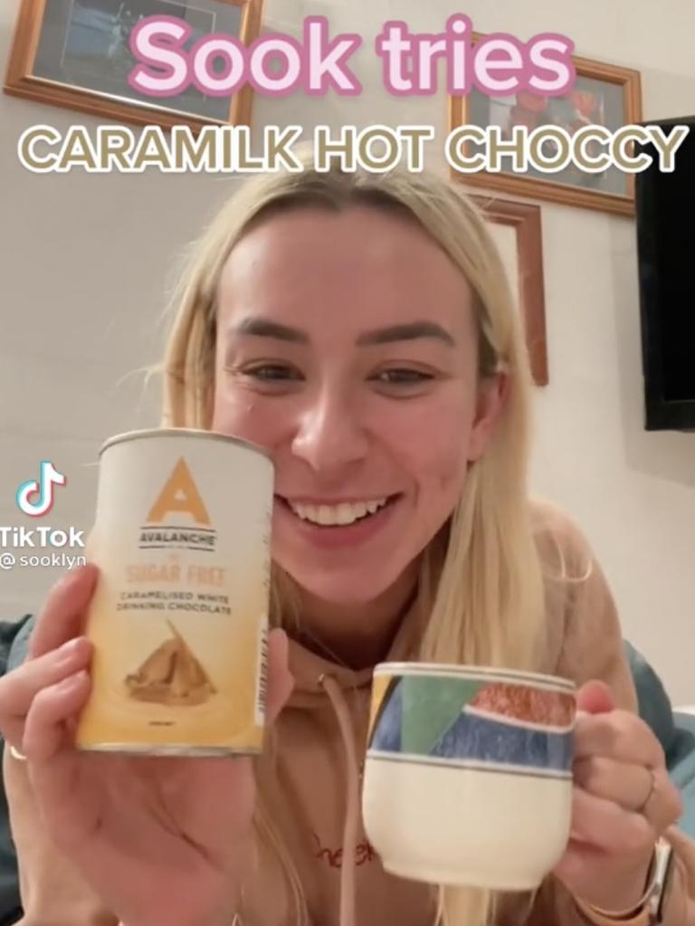 TikTok star Brooklyn gave the drink a try. Picture: TikTok/@sooklyn