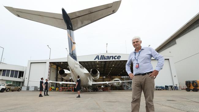 Alliance Aviation managing director Scott McMillan says the Qantas takeover offer represents a compelling deal for shareholders. Picture: Lyndon Mechielsen