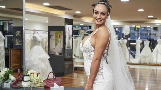 Hayley Vernon from the 2020 series of Married At First Sight. Picture: Channel 9