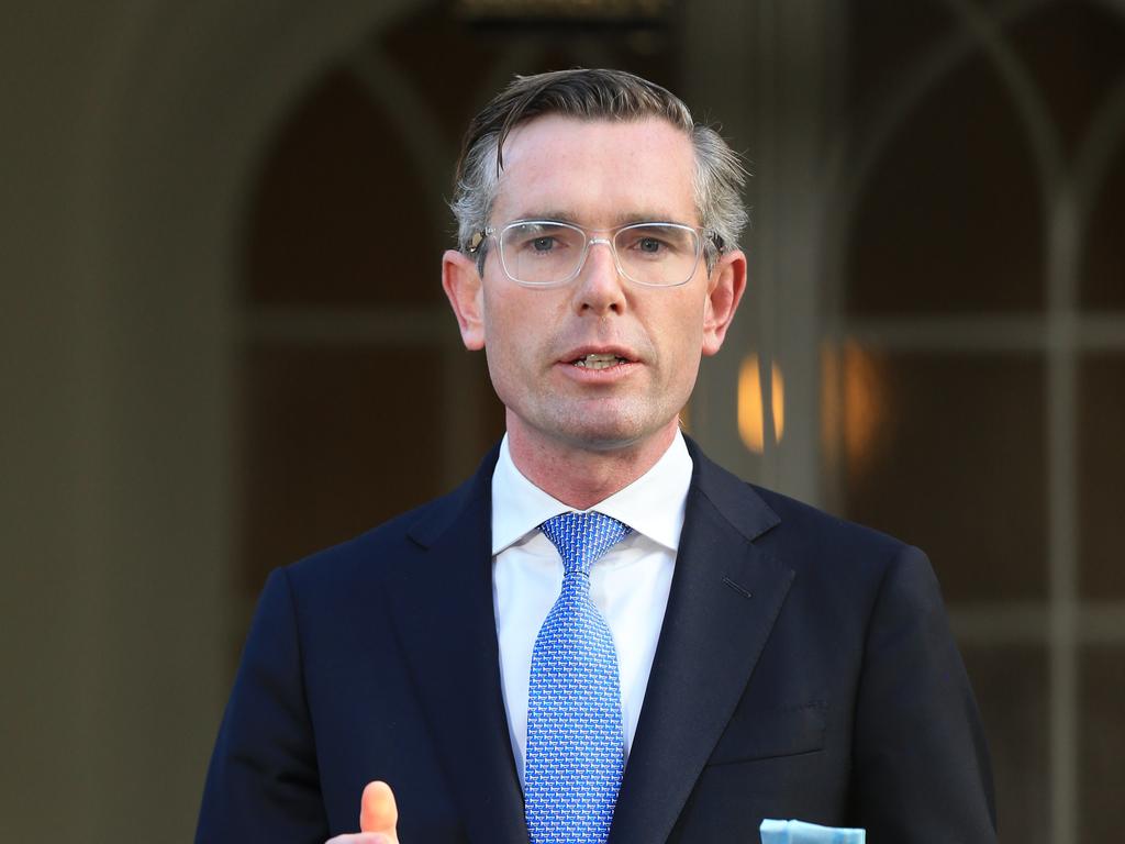 NSW Treasurer Dominic Perrottet has issued an apology to people caught in lng Covid-19 testing queues in Sydney. Picture: NCA NewsWire / Christian Gilles