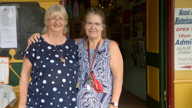 Dianne Herbener, president and Gwen Scott, treasurer of the Mount Morgan Historical Museum.