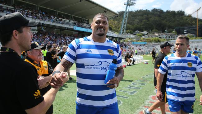 SUNDAY TELEGRAPH - Pictured is Willy Mason, during the Bulldogs vs Parramatta match at the Legends of League Tournament at Central Coast Stadium today. Picture: Tim Hunter.