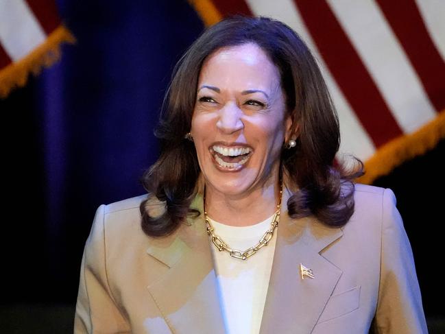 Kamala Harris speaks during a campaign fundraising event at the Colonial Theatre in Pittsfield, Massachusetts in July. Photo: AFP.