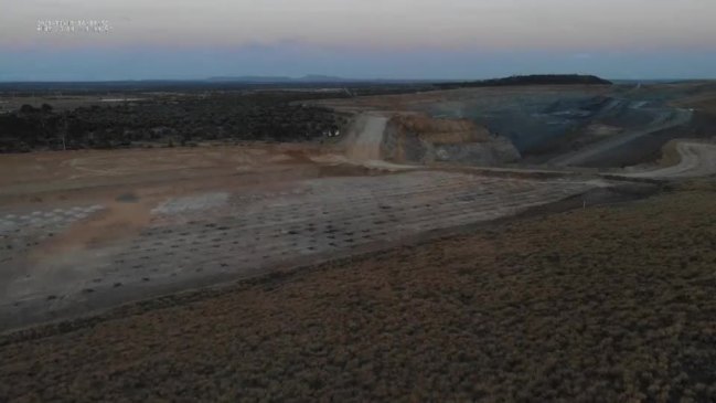 Explosive blasts at the Millennium Mine in Coppabella ahead of the excavation process