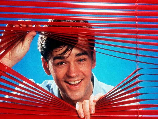 Tim Ferguson hosting the TV show Don't Forget Your Toothbrush in the mid-1990s.