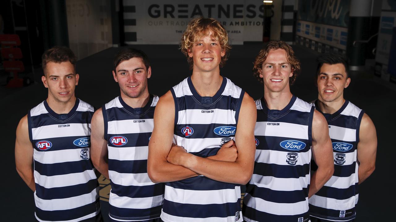 New players, new numbers. Photo: Dylan Burns/AFL Photos via Getty Images