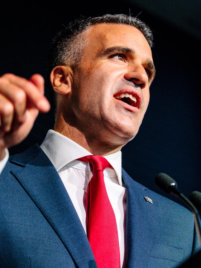 Peter Malinauskas: “When you take away the hard work of Nicola Spurrier and (Police Commissioner) Grant Stevens, what’s left?” Picture: NCA NewsWire / Morgan Sette