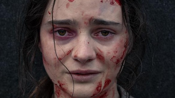 Aisling Franciosi plays a young Irish convict who chases a British officer though the Tassie bush.