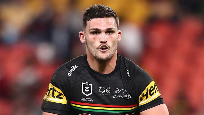 Nathan Cleary is back after a shoulder injury. Picture: Chris Hyde/Getty Images